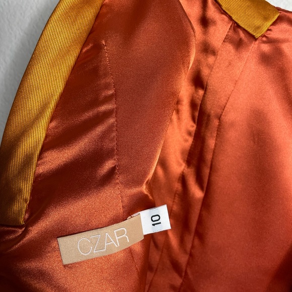 Czar by Cesar Galindo NYFW Runway Copper Mini Dress 10 - Picture 4 of 6